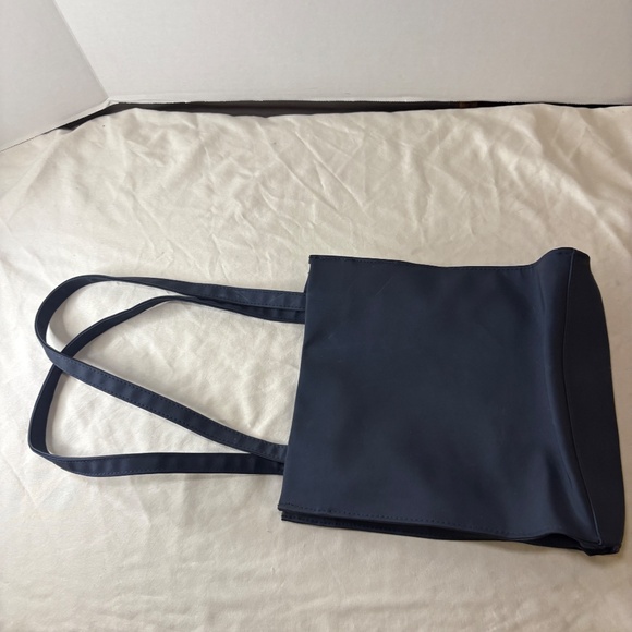 Estée Lauder Tote Handbag Blue Bow Aqua inside bag - Picture 4 of 15